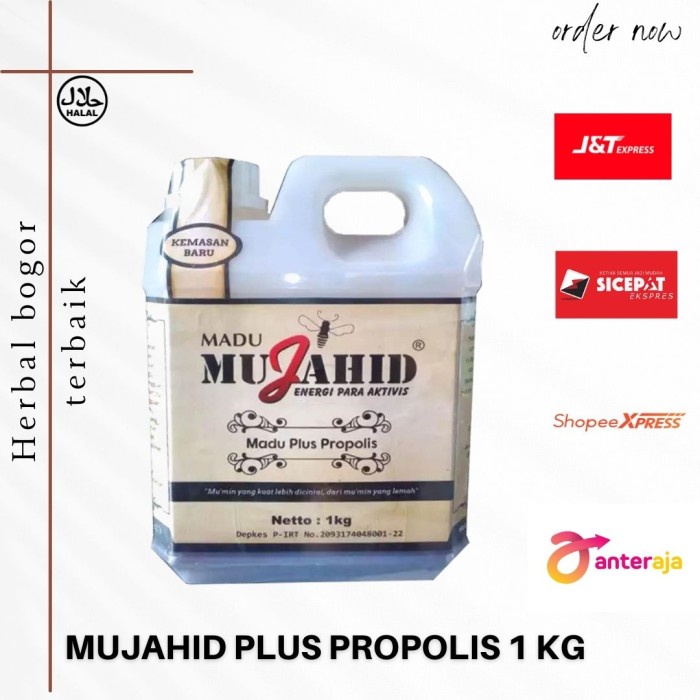 

(BISA COD) Madu Mujahid Hutan Plus Propolis 1kg