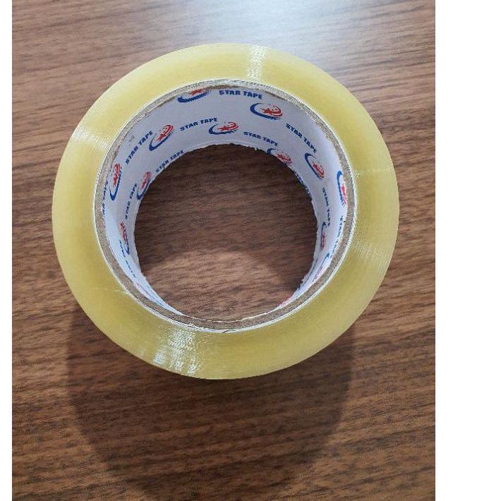 

プ LAKBAN BENING MURAH LAKBAN PAKING MERK STAR TAPE 100YARD ISOLASI Solasi Bening murah ㄾ