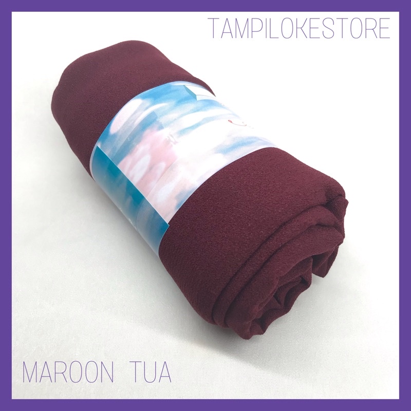 JILBAB PASHMINA SABYAN DIAMOND ITALIANO HIJAB PREMIUM-MAROON TUA