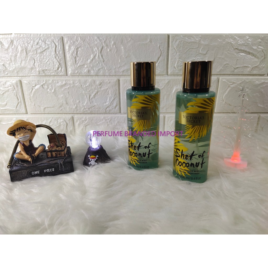 PROMO - PARFUM WANITA ORIGINAL IMPORT SINGAPORE - BOTOL ORI VS BODY MIST SHOT OF COCONUT 250 ML