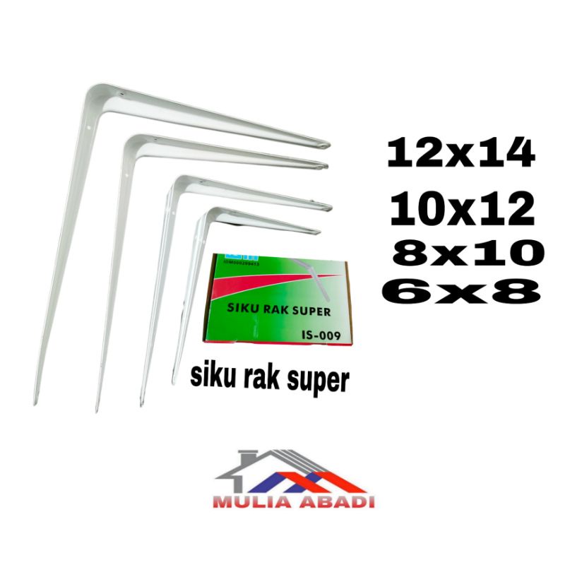 Siku rak PUTIH IGM SUPER TEBAL (harga per Pcs)