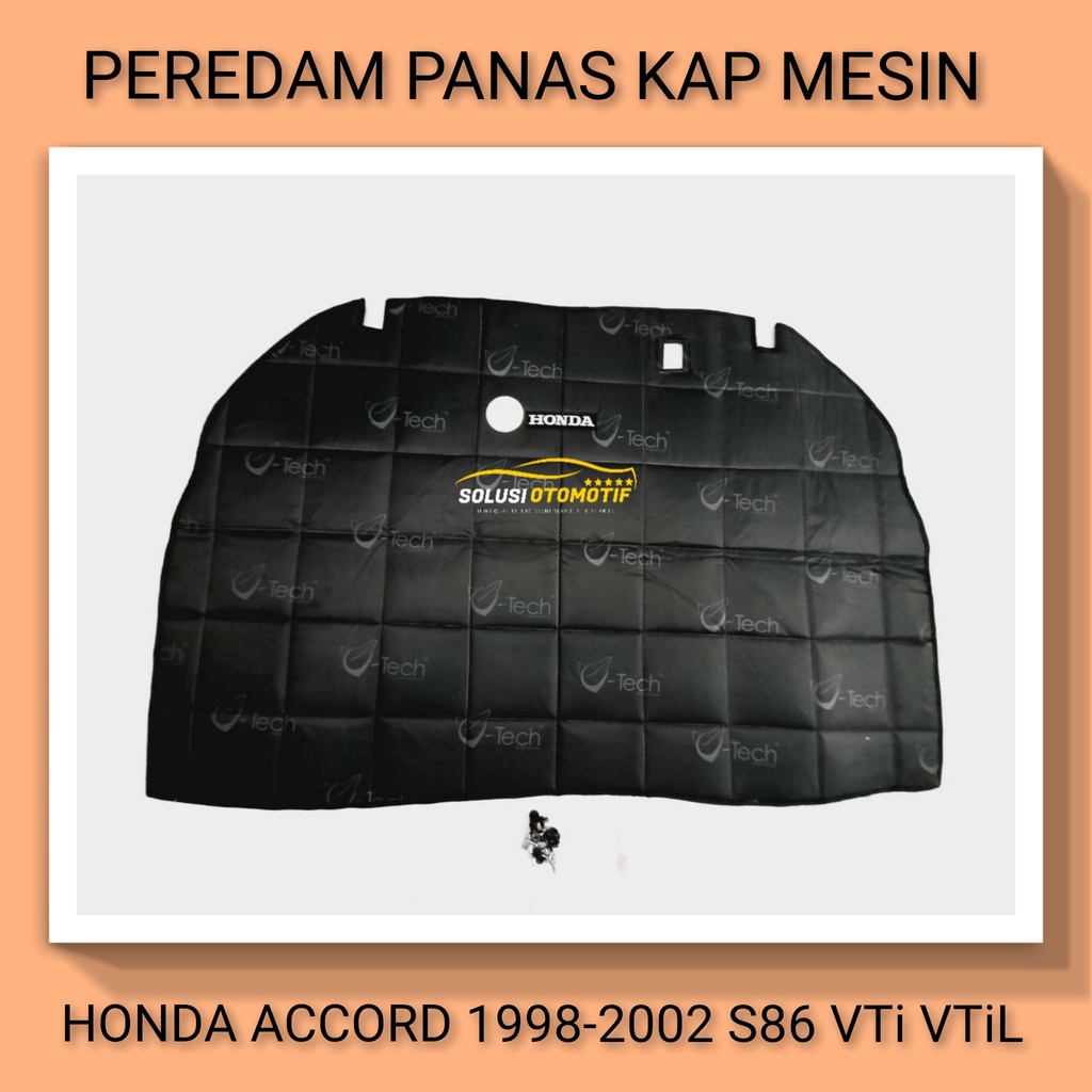 HONDA ACCORD S86 1999-2003 VTi VTi-L Peredam Panas Kap Mesin Aksesoris Variasi Mobil VTECH + Klip