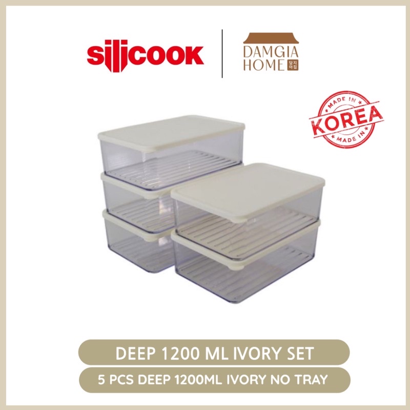 Silicook Korea Deep 1200 ml Ivory 5 pc