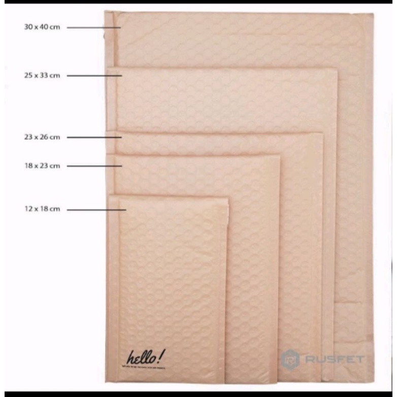 

Amplop bubble | Bubble Mailer 23x26cm