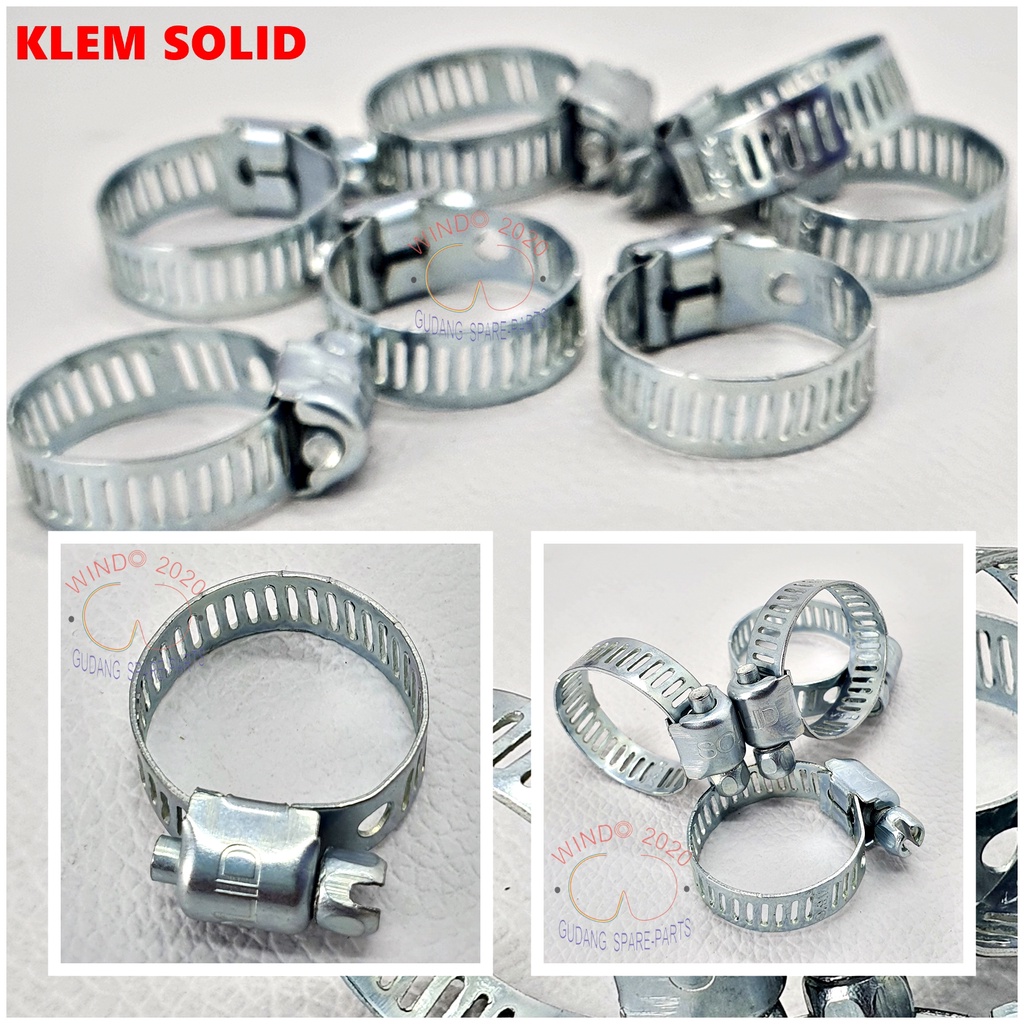 [ TERMURAH } KLEM PENGAMAN SELANG KOMPOR GAS SOLID | CICIN , CLEM , KLAIM |  7/8&quot; INCH