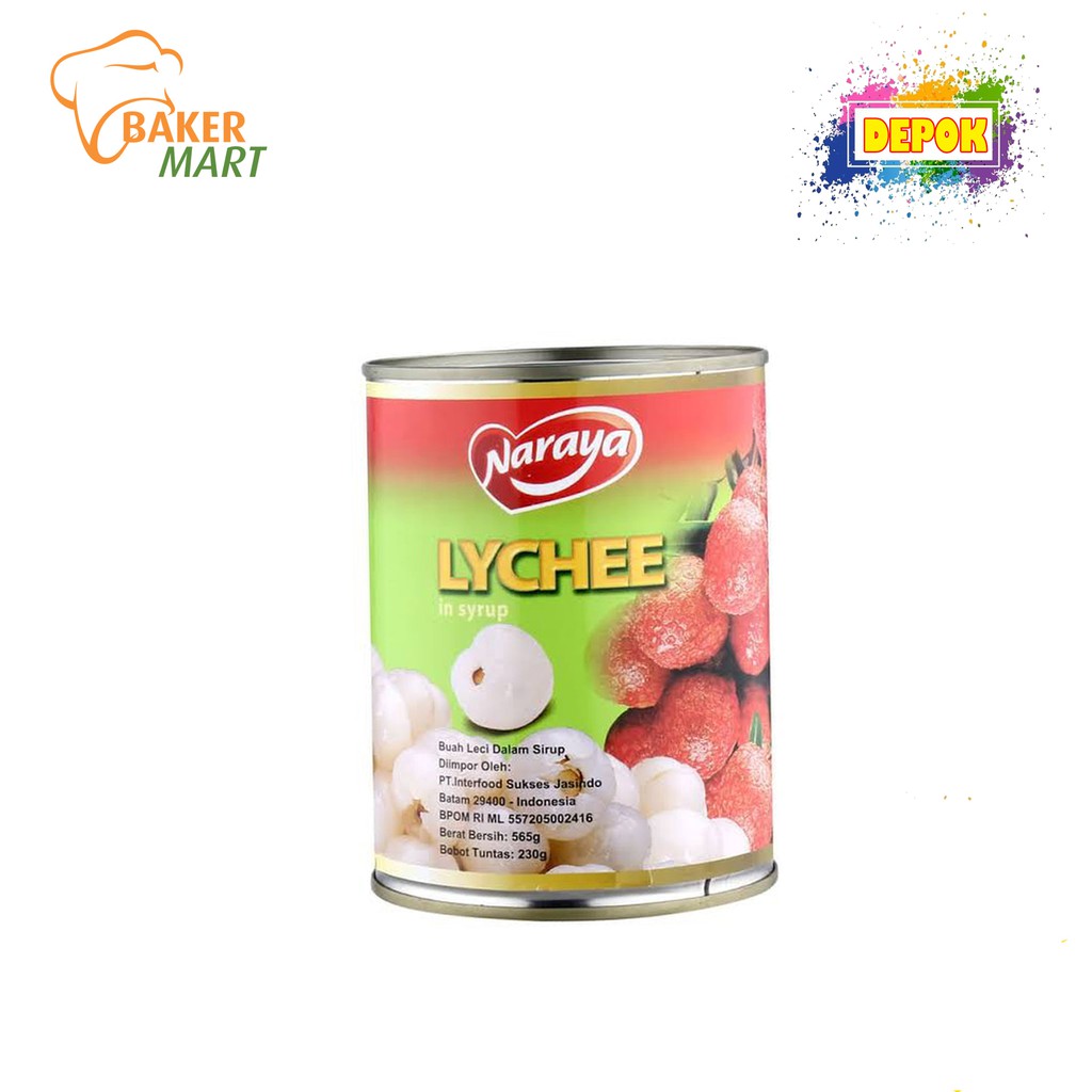 

Lychee Buah Kaleng Naraya 230Gr