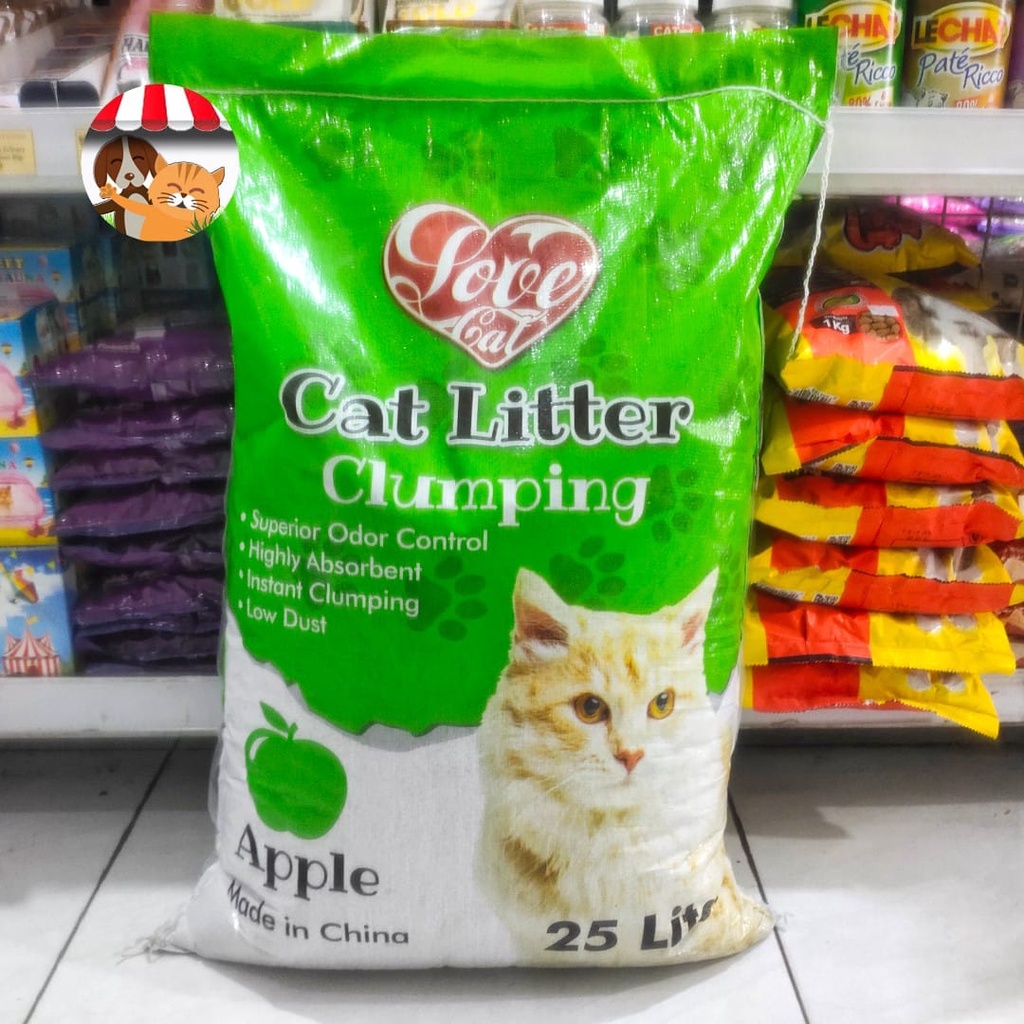 Pasir Kucing Love Cat 25L Cat Sand - Litter - Gumpal Wangi - Bentonite