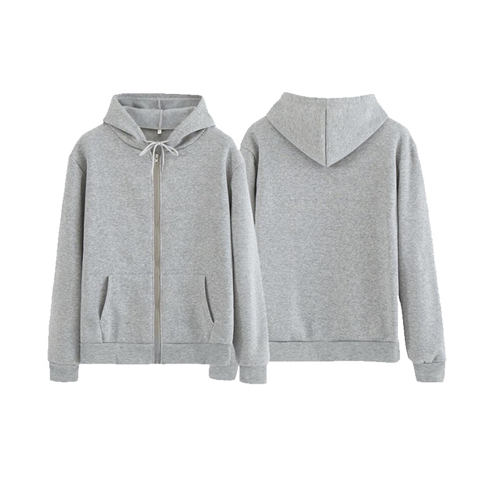 ASY PLAIN ZIPPER HOODIE II SWEATER POLOS