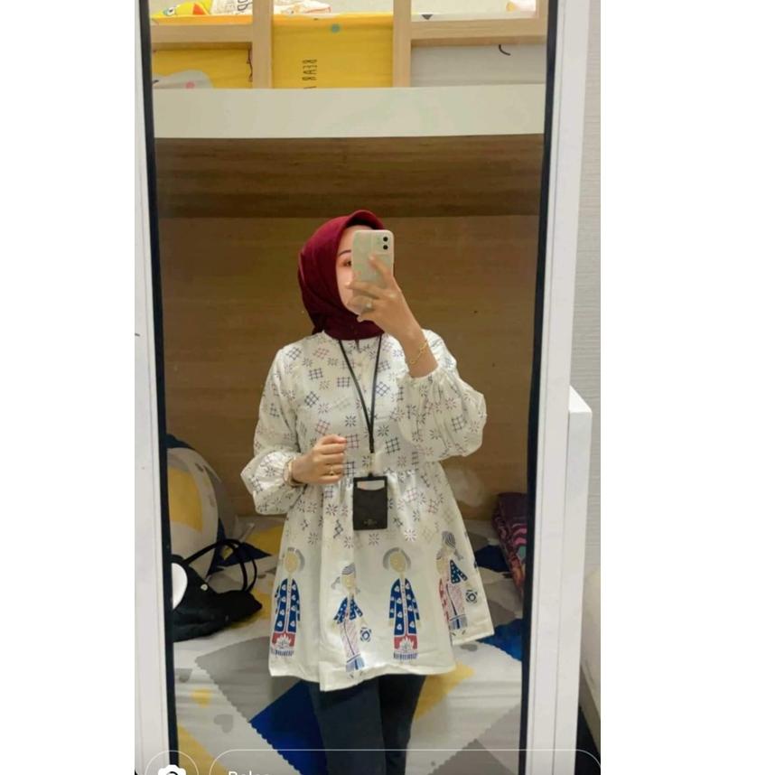 Ready ATASAN BU TEJO BAJU KERJA WANITA BLOUS BATIK
