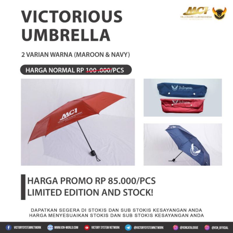 Victorious Umbrella | Payung Victorious MCI (Original VSN)