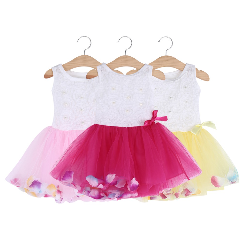  Baju  anak  anak  Dress Tutu Round Neck Tanpa  Lengan  untuk 