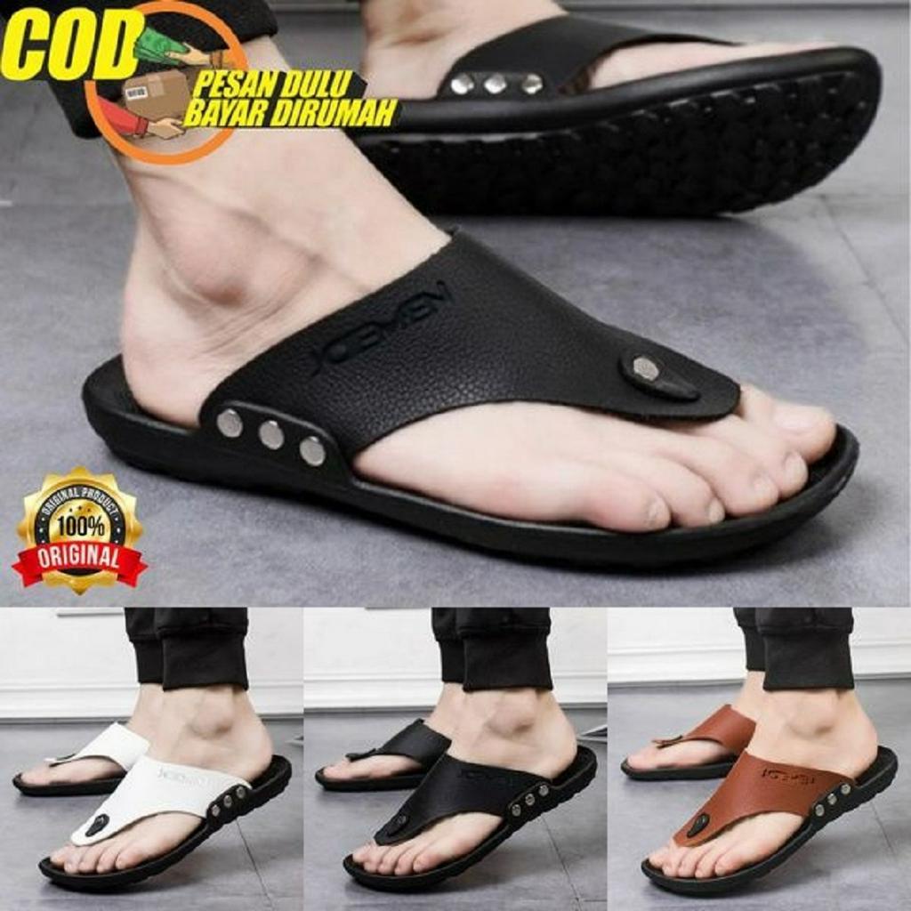 Sandal Kulit Joemen Sandal Pria Sandal Kekinian