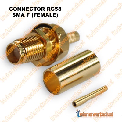 KONEKTOR CONNECTOR RG58 SMA F (FEMALE)