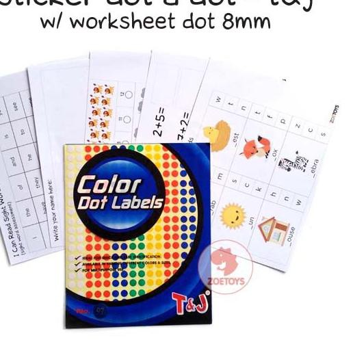 

[ Murah ] MZ6 Zoetoys Sticker Dot A Dot - T&j Worksheet dot 8mm !! □