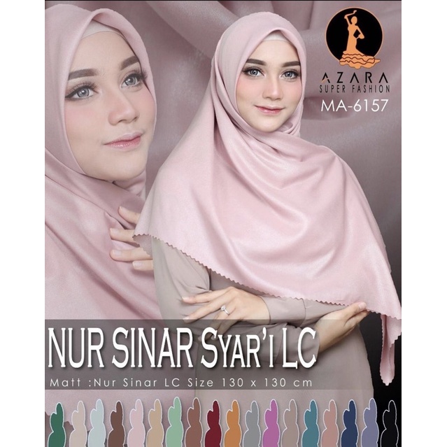 [130x130cm] Hijab Jumbo LUXURY NUR SINAR SYARI LC by Azara