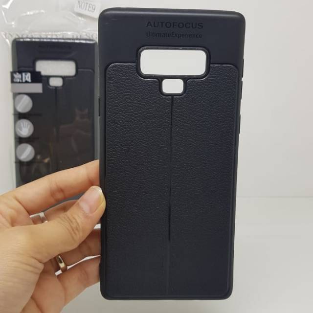 Auto Focus Samsung Note 9 N960 6.4&quot; Leather Soft Case Samsung Galaxy Note9 Motif Kulit Jeruj