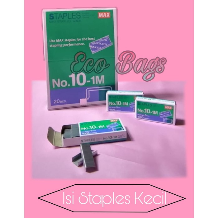 

Isi Staples No 10/Isi Staples Max Kecil No 10-1M/Refill Stapler No 10