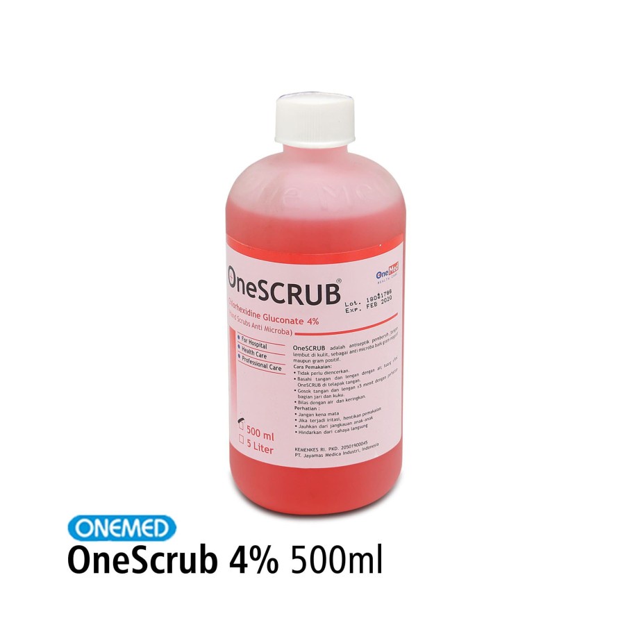 OneScrub OneMed 4% Hand Scrubs refill 500ml