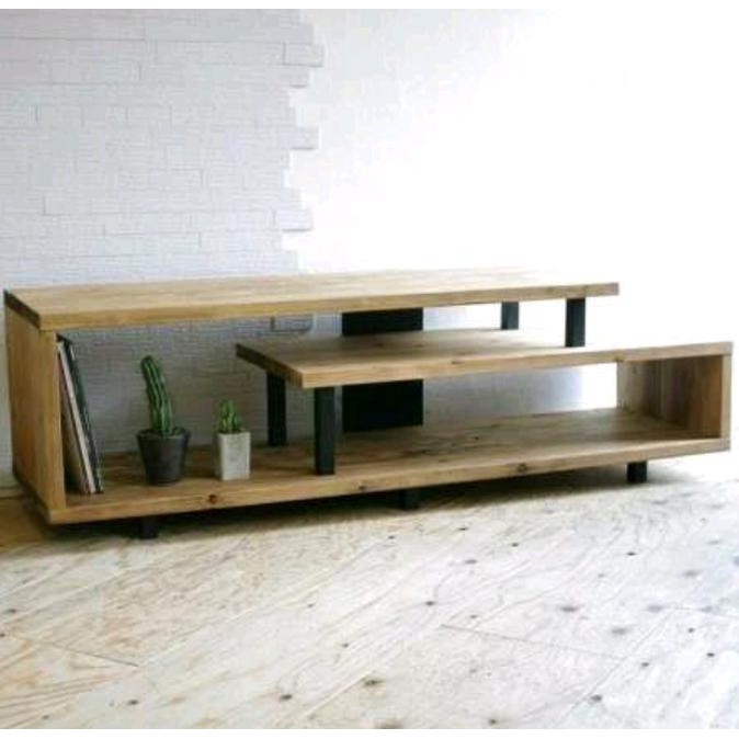 Tv Cabinet / Rak Tv Minimalis / Kayu Jati Belanda Sajidin73