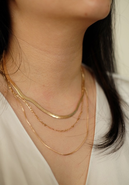 Ark.co - Rimini (regular ; thin) layer necklace kalung rantai statement tumpuk