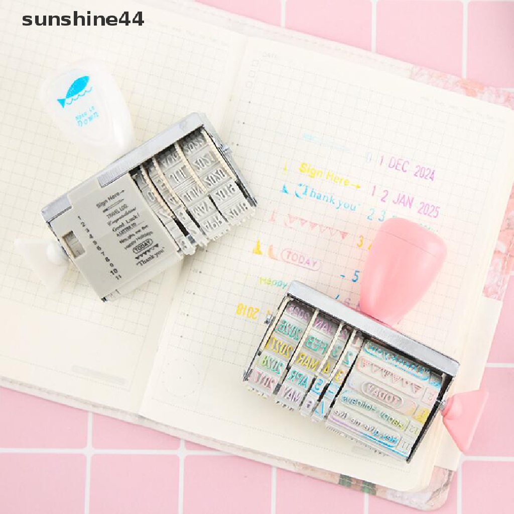 Sunshine Stempel Roller Portable DIY Untuk Scrapbook / Kartu / Craft