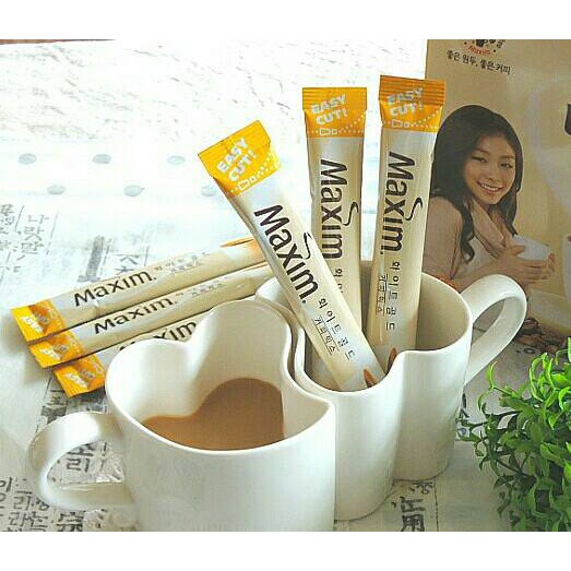 

MAXIM White Gold Instant Coffee Mix STICK Kopi Putih 100pcs Dus