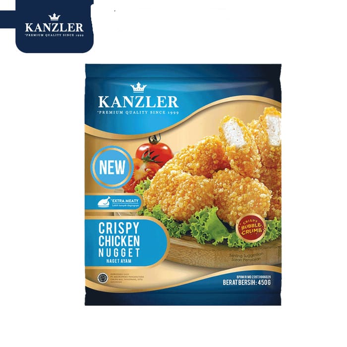 CRISPY CHICKEN NUGGET KANZLER 450GR NAGET AYAM KRISPI HALAL