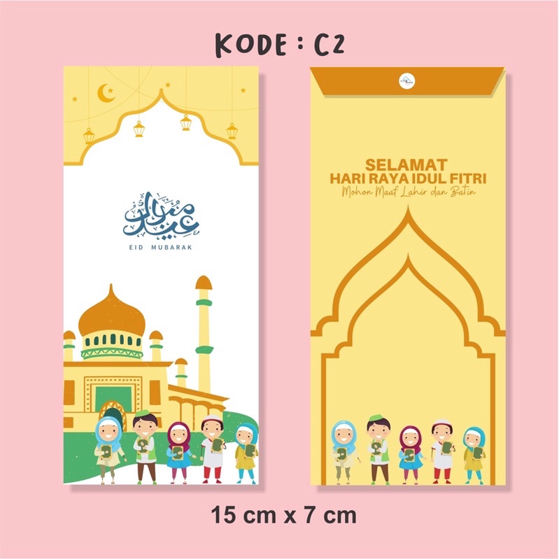 

[PREMIUM QUALITY] AMPLOP LEBARAN MOTIF CUTE ISI 5 PCS