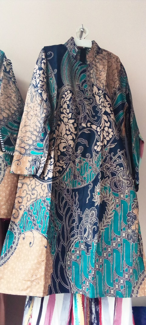 Maura Couple - Sania Ruffle Batik Couple Ori Ndoro Jowi Garansi Termurah Shopee - Batik Modern Solo