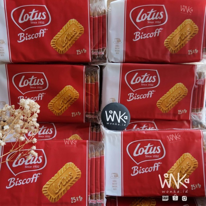 Lotus Biscoff Individual Pack 25 - Biskuit Speculoos Caramel Cookies