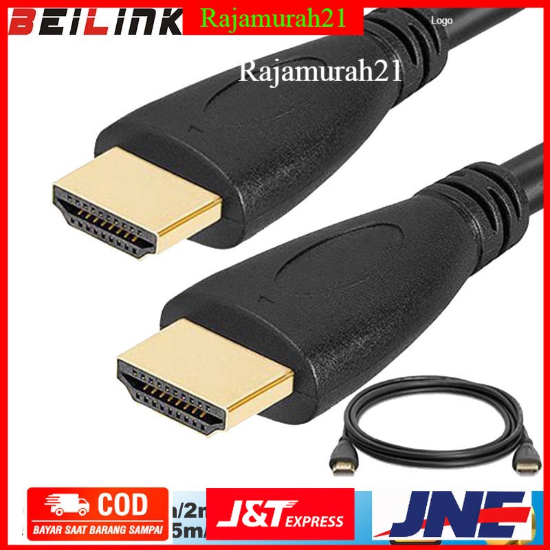 PROMO BEILINK Kabel HDMI 1.4 1080P 3D - 1.0M/1.5M/2.0M/3.0M - Black