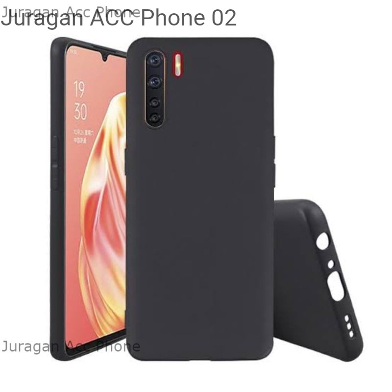 Soft Case Blackmatte Oppo Reno 3 Casing Silikon  Black Matte Hitam Polos Oppo Reno 3 Terbaik