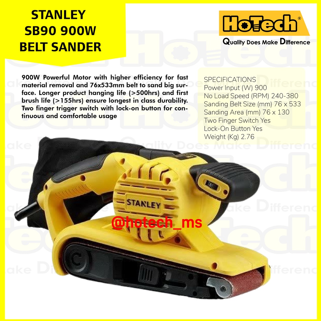 STANLEY SB90 BELT SANDER | 900W BELT SANDER