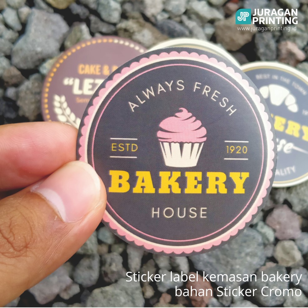 

Stiker Bulat, Stiker Label Kue Lebaran, Stiker Label
