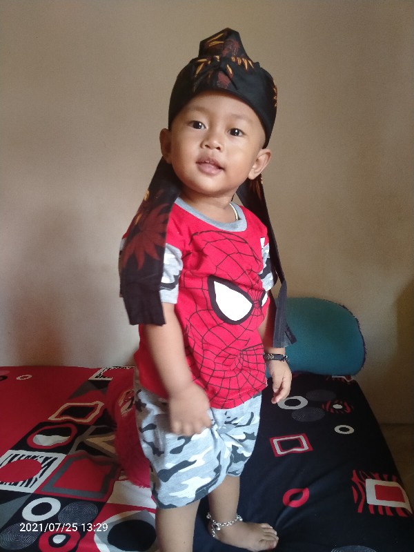 Blangkon Sunda Anak Motif Batik Iket Kepala Sunda Blankon Anak Iket Sunda Udeng Belangkon Ikat Sunda