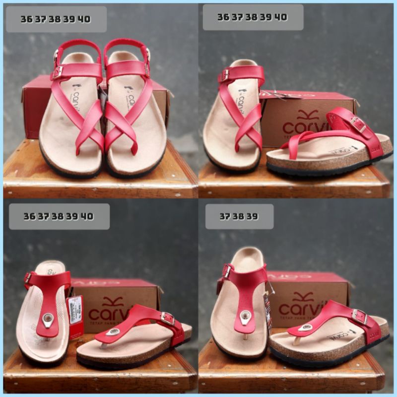 sandal carvil original quality sandal wanita terbaru sandal carvil tali