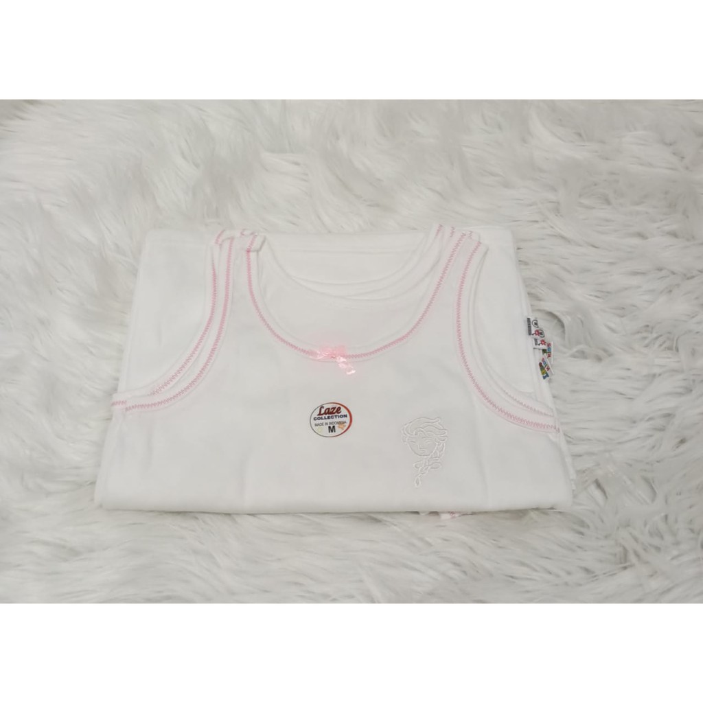 Singlet Anak Perempuan Polos Katun Premium MERK LAZE