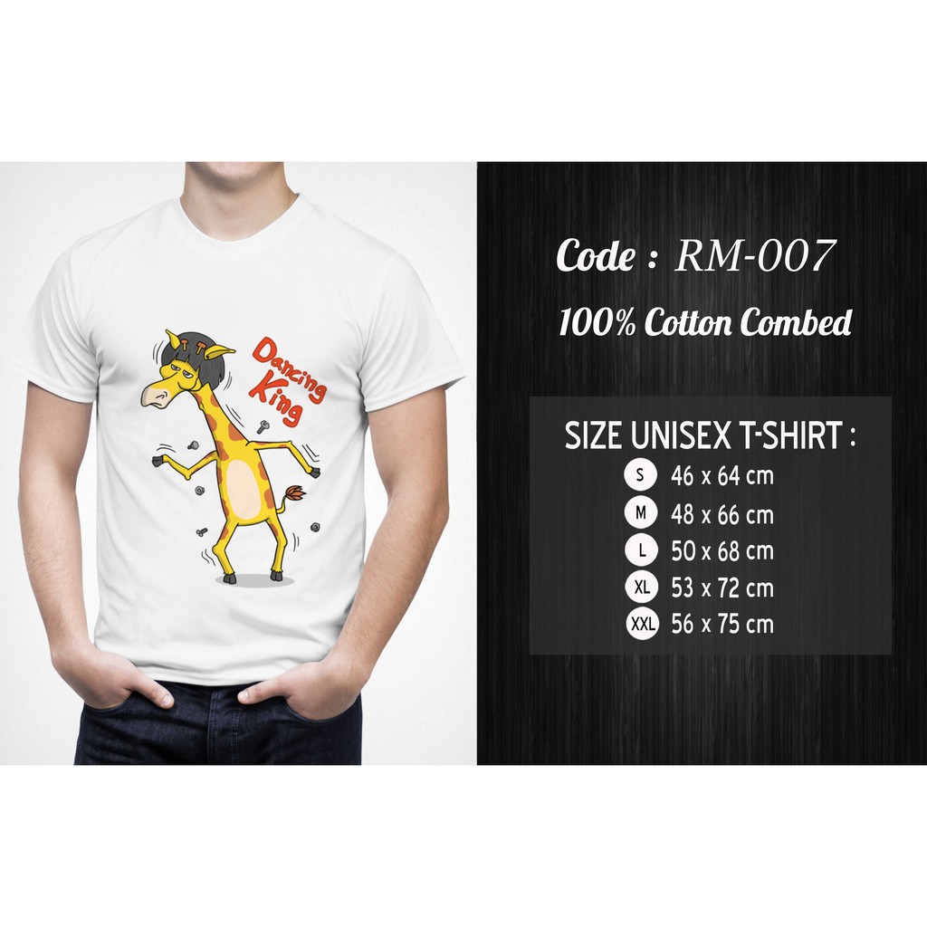 Kaos Printing Unisex Dewasa : RM-007 ( Custom )