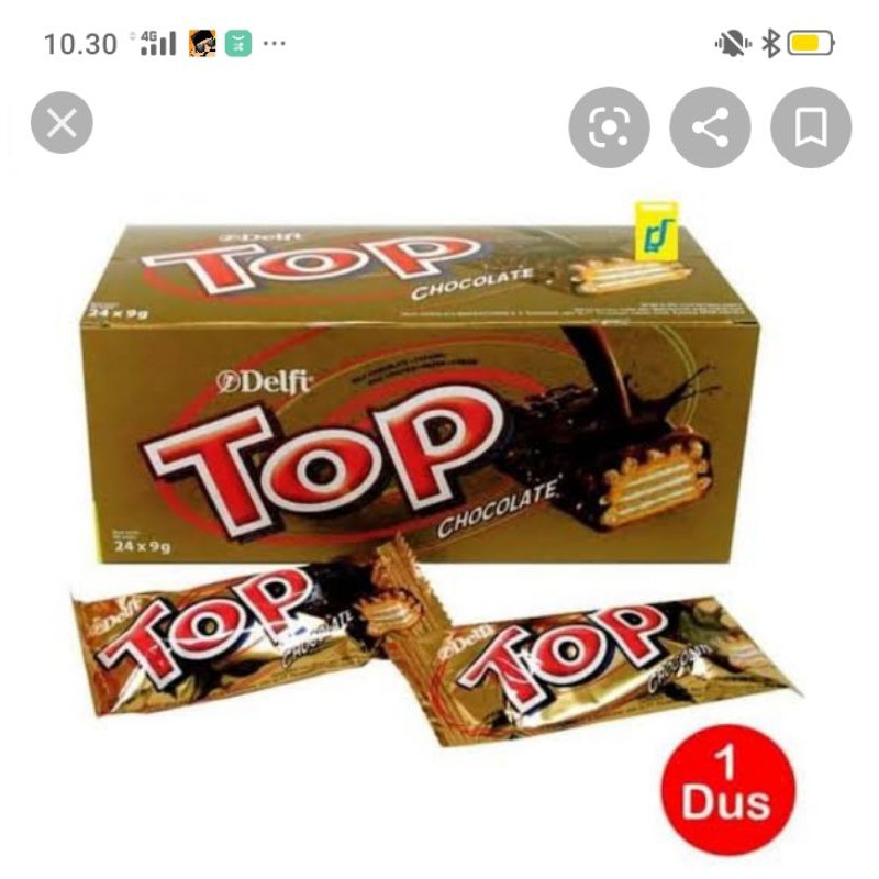 

Delfi Top Chocolate 1pack isi 24x9g + Free 2