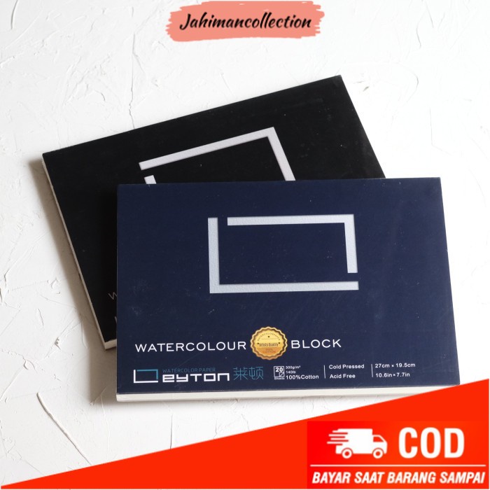 

✨ BISA COD ✨ Leyton Watercolor Paper 100% Cotton 300gsm - 18 x 12.5cm, Rough
