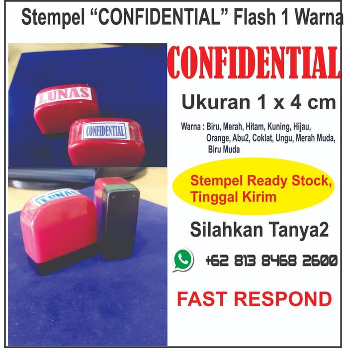 

Stempel Confidential Flash 1 Warna