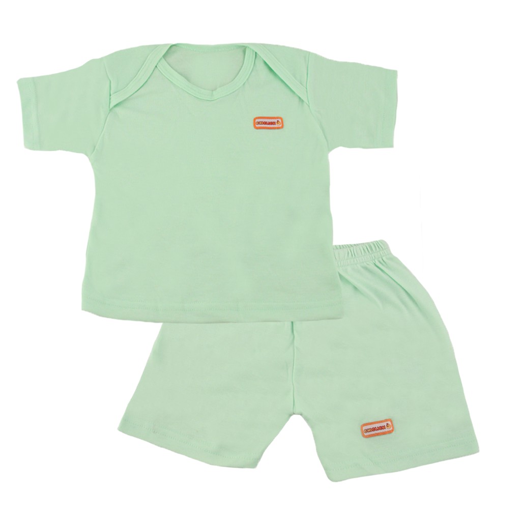 Setelan Bayi Polos - Baju Bayi - Set Baju Anak Polos - Setelan Kaos