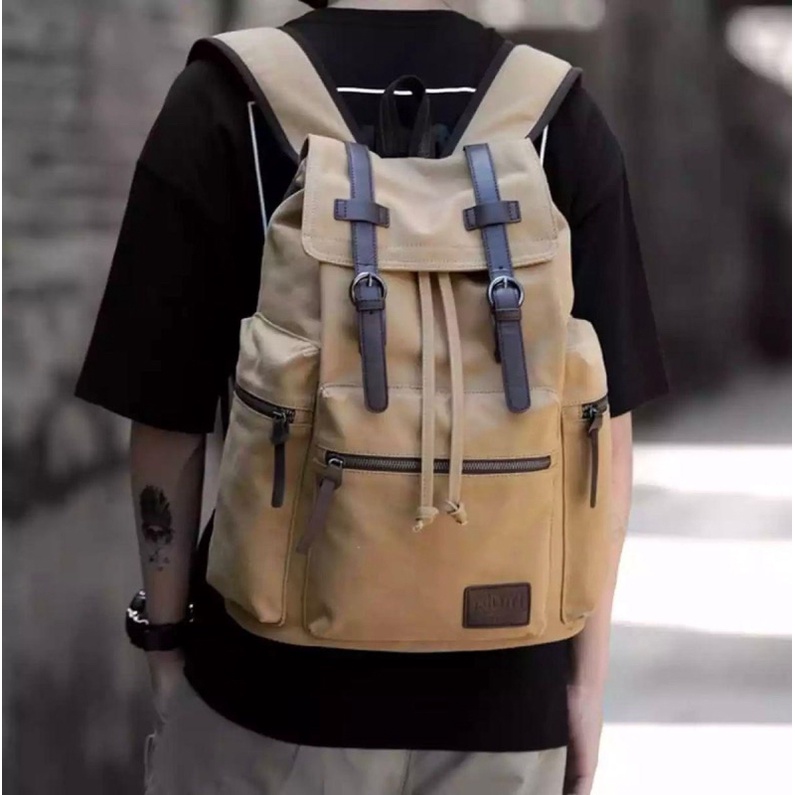 Tas Sekolah Ransel Backpack Cowok Cewek  SMP SMA SMU Kuliah Murah Kent Kent kanvas Murmer CBH Kanvas