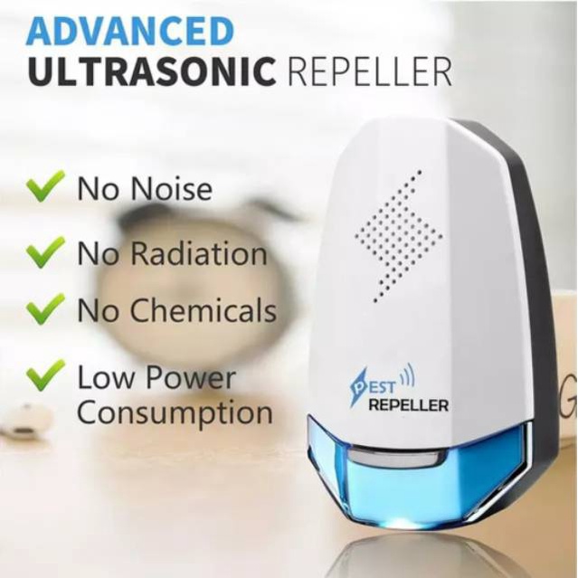 ALAT PENGUSIR SERANGGA LALAT NYAMUK TIKUS KECOA ADVANCED ULTRASONIC PEST REPELLER