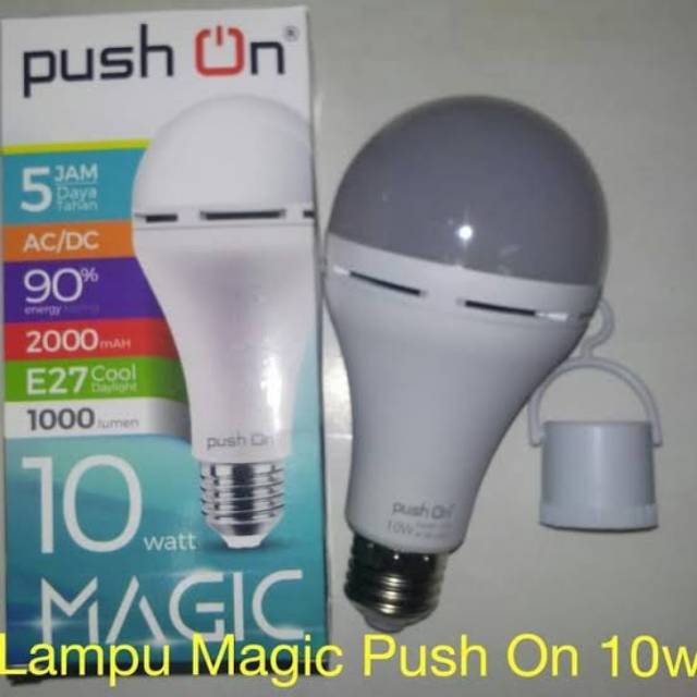 Lampu Led Emergency Magic Push On 10wat