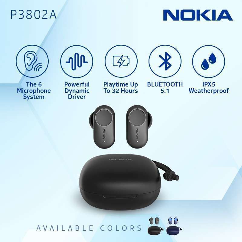 Nokia Pro P3802A TWS Earphone Original Resmi