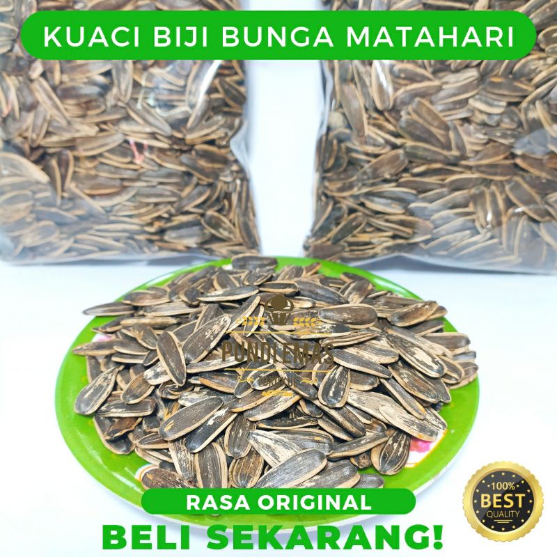 Kuaci Kiloan / Kuaci Biji Bunga Matahari Cemilan 250 Gram / Rasa Original