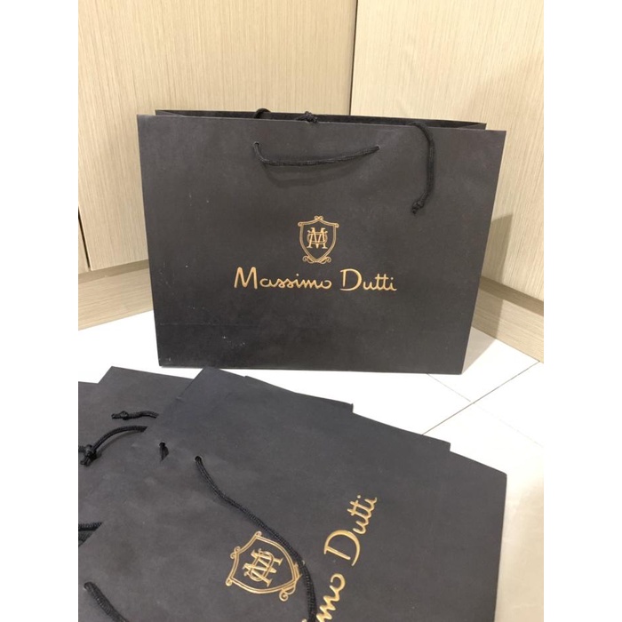 Massimo Dutti Large Paperbag / Paper Bag
