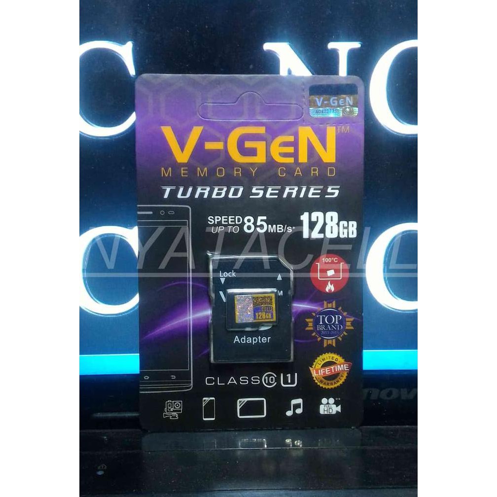 NEW GROSIR MEMORY VGEN 128GB CLASS 10 MICRO SD CARD/MEMORI/KELAS 10/128 GB MILENIA