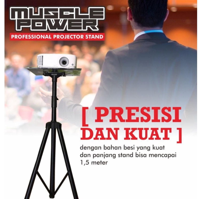 PROJECTOR STAND / MEJA PROYEKTOR AJUSTABLE TINGGI 150CM KUAT